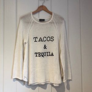 Summer sweater tacos and tequila